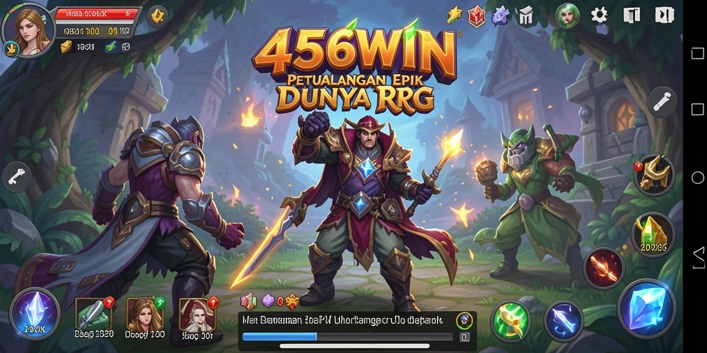 Tangkapan layar menunjukkan aksi seru dalam gameplay RPG 456WIN.