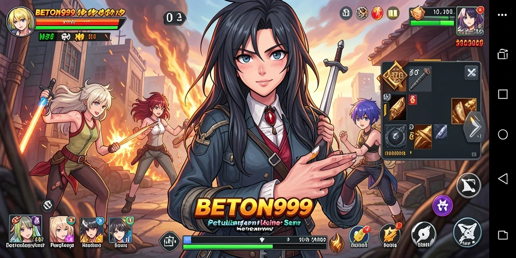Tangkapan layar menampilkan karakter Anime dalam aksi yang menegangkan.
