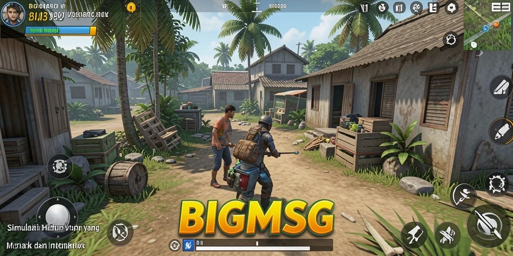 Tampilan gameplay menarik dalam dunia simulasi yang interaktif.
