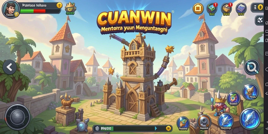 Tangkapan layar gameplay menara pertahanan yang menegangkan