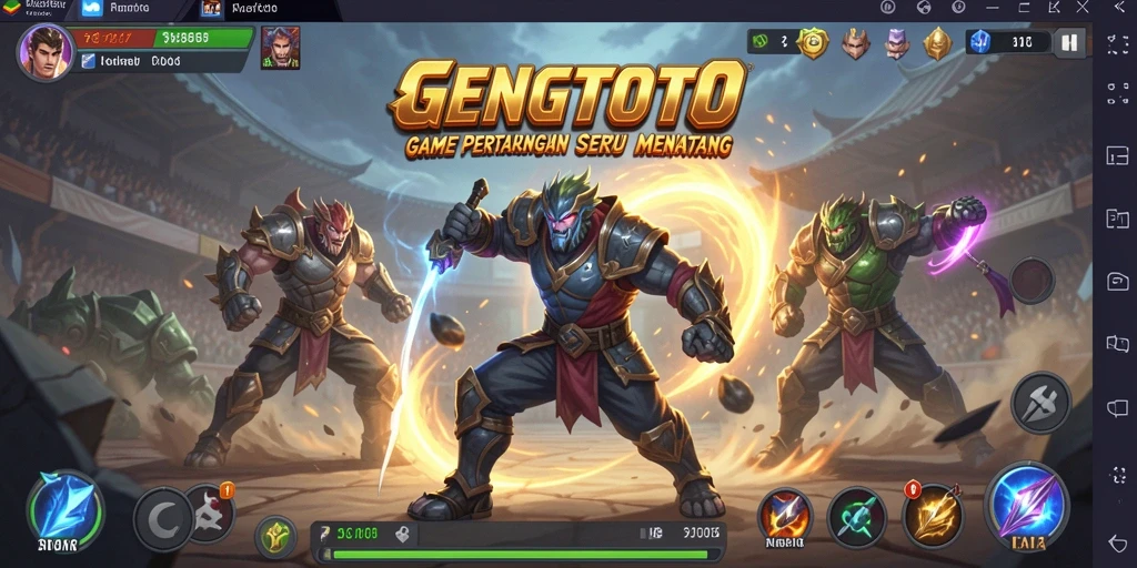 Tampilan seru GENGTOTO dengan aksi pertarungan mendebarkan.