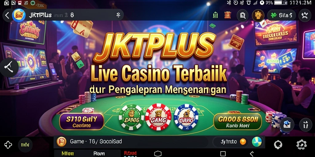 Tampilan gameplay seru dan interaktif di JKTPLUS Live Casino.