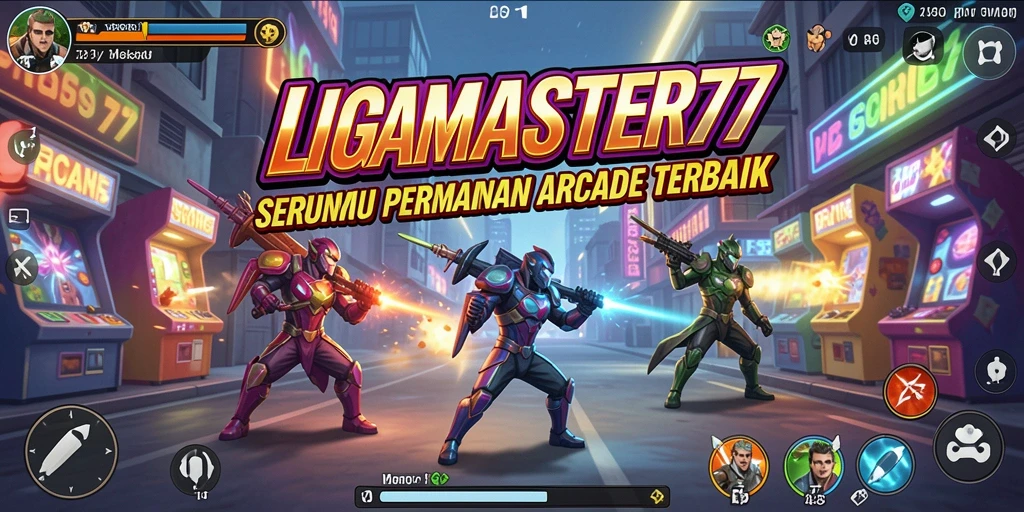 Screenshot gameplay LIGAMASTER77 menampilkan aksi seru dan grafis menarik.