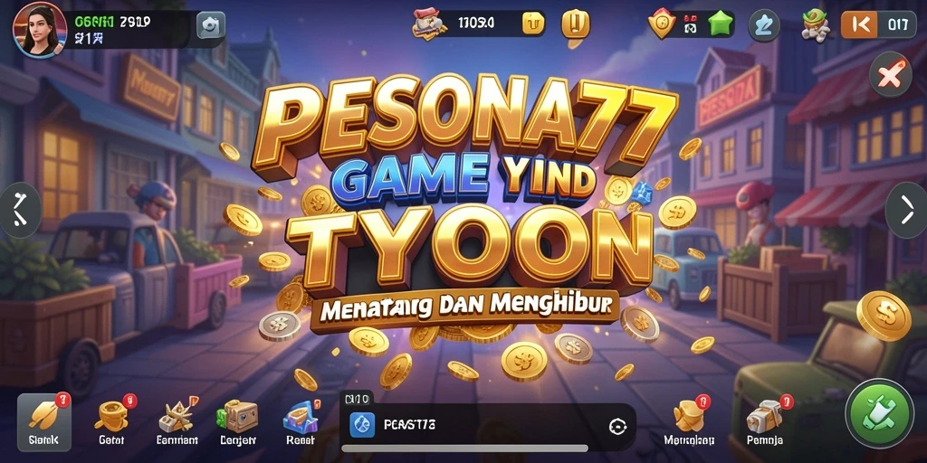 Screenshot utama PESONA77 menampilkan gameplay Tycoon yang menarik dan dinamis.
