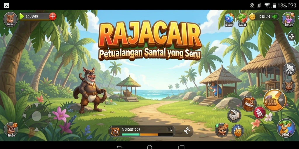 Tampilan gameplay seru dan menantang di RAJACAIR.