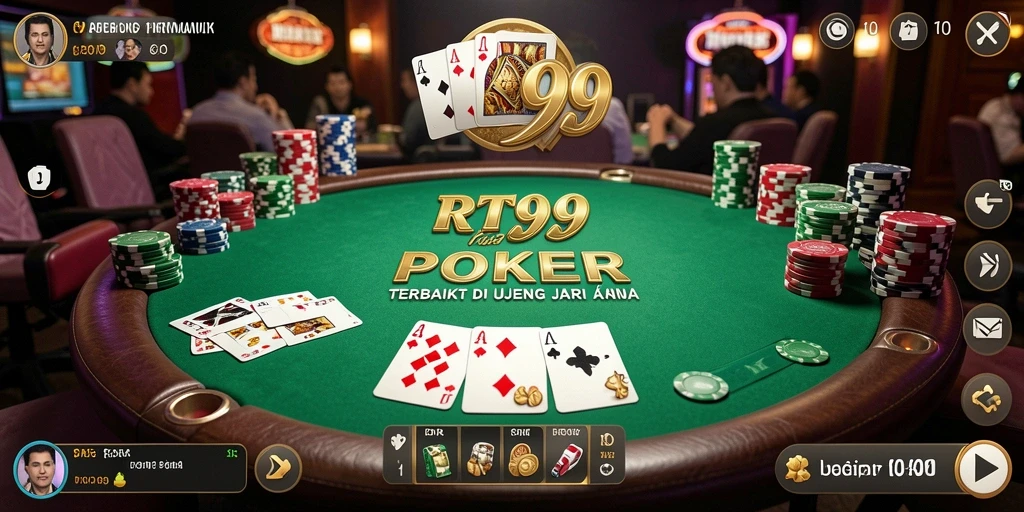 Gameplay Poker menegangkan dan seru di RT99.