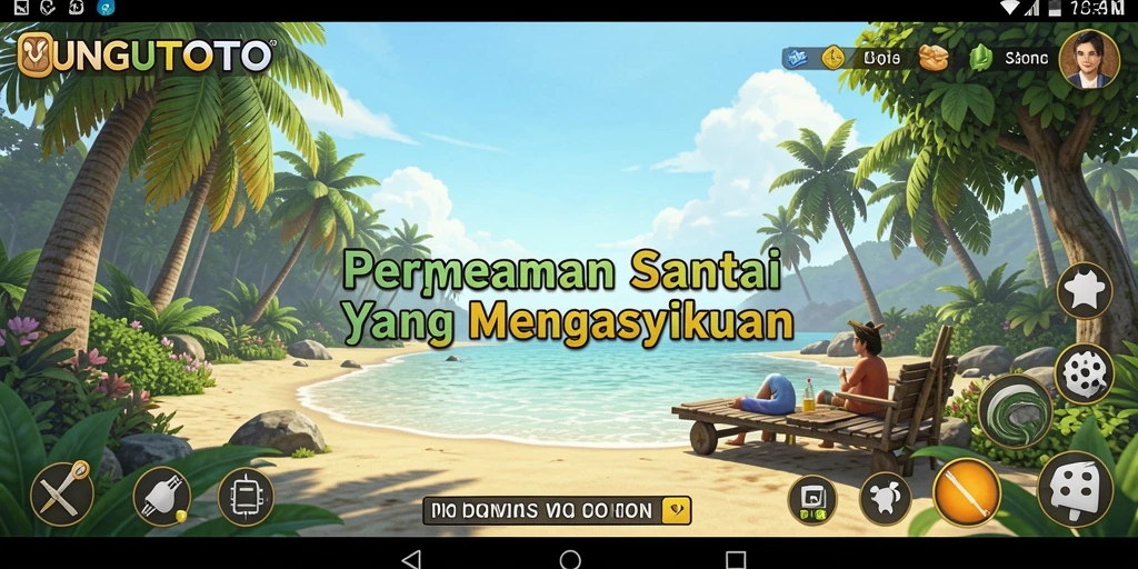 Tampilan seru dari gameplay UNGUTOTO yang menawan.