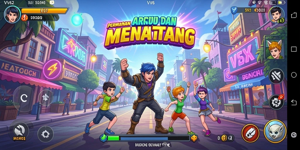 Screenshot gameplay VV62 menampilkan aksi seru dan tantangan menarik yang dihadapi pemain.